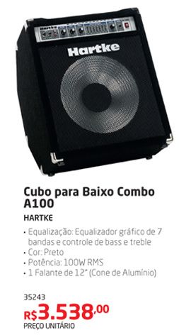 35243 CUBO-PARA-BAIXO-COMBO-A100-HARTKE