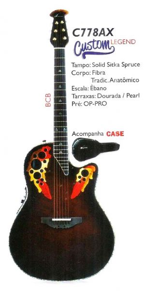 C778AX VIOLÃO OVATION CUSTOM LEGEND